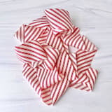 "Candy Cane Holiday Cotton Ribbon" - Holiday Ribbons and Bows in red by Honey Silks Co