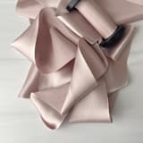 "2" Holiday Ribbon Collection - Champagne Pewter" - Holiday Ribbons and Bows in natural by Honey Silks Co