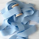 "Sky Blue Holiday Ribbon 1" x 15 feet" - Holiday Ribbons and Bows in blue by Honey Silks Co