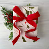 "Red 3/4" x 15 ft Holiday Ribbon" - Holiday Ribbons and Bows in red by Honey Silks Co