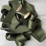 "Pine 1" x 15 ft Holiday Ribbon" - Holiday Ribbons and Bows in green by Honey Silks Co