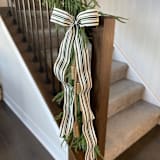 "2.5" Green Cotton Ribbon - 5 yards" - Holiday Ribbons and Bows in green by Honey Silks Co