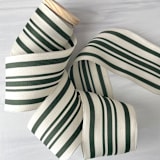 "2.5" Green Cotton Ribbon - 5 yards" - Holiday Ribbons and Bows in green by Honey Silks Co