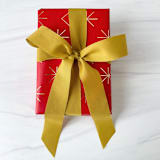 "Deep Golden Pear Holiday Ribbon 1" x 15ft" - Holiday Ribbons and Bows in green by Honey Silks Co
