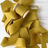 "Deep Golden Pear Holiday Ribbon 1" x 15ft" - Holiday Ribbons and Bows in green by Honey Silks Co