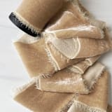 "2" Silk Velvet Ribbon - Husk" - Holiday Ribbons and Bows in natural by Honey Silks Co