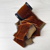 "2" Silk Velvet Ribbon - Copper" - Holiday Ribbons and Bows in copper by Honey Silks Co