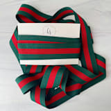 "Hampton Holiday Ribbon 1.5" x 15 feet" - Holiday Ribbons and Bows in red by Honey Silks Co