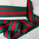 "Hampton Holiday Ribbon 1.5" x 15 feet" - Holiday Ribbons and Bows in red by Honey Silks Co