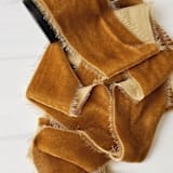 "2" Silk Velvet Ribbon - Goldenrod" - Holiday Ribbons and Bows in gold by Honey Silks Co