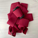 "Burgundy 2" x 15 ft Holiday Ribbon" - Holiday Ribbons and Bows in red by Honey Silks Co
