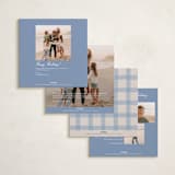 "Modern Cottage" - Holiday Cards in Sky by Elly - Back of Card Options