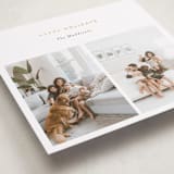 "Minimal Duo" - Holiday Cards in Almond by Bethan - Detail