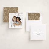 "Equilateral" - Holiday Cards in Snow by Pink House Press - Assembled