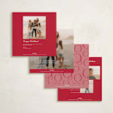 "Peace Love & Joy" - Holiday Cards in Snow by Carolyn Kach - Back of Card Options