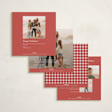 "Jolly Wreath" - Holiday Cards in Eggnog by Adelyn T. - Back of Card Options