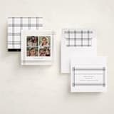 "Plaid Frame" - Holiday Cards in Ink by Blustery August - Assembled
