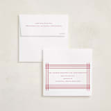 "Plaid Frame" - Holiday Cards in Santa Suit by Blustery August - FREE Recipient Addressing