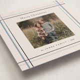 "Perfectly Plaid" - Holiday Cards in Icicle by Poised Avenue - Detail