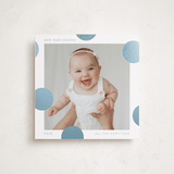 "Pompom" - Holiday Cards in Blue Jay by Blustery August - Front