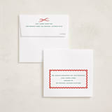 "Gingham Fun" - Holiday Cards in Mistletoe by Erin German - FREE Recipient Addressing