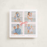 "Square Present" - Holiday Cards in Poinsettia by Brooke Chandler - Front