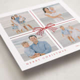 "Square Present" - Holiday Cards in Poinsettia by Brooke Chandler - Detail