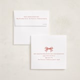 "Square Present" - Holiday Cards in Poinsettia by Brooke Chandler - FREE Recipient Addressing