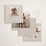 "Wrapped Wreath" - Holiday Cards in Eggnog by Amy Kross - Back of Card Options