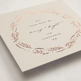 "Wrapped Wreath" - Holiday Cards in Eggnog by Amy Kross - Detail