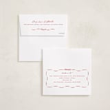 "Wrapped Wreath" - Holiday Cards in Poinsettia by Amy Kross - FREE Recipient Addressing