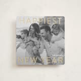 "Gilded Type" - Holiday Cards in Snowfall by Angela Thompson - Front