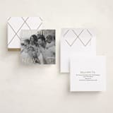 "Gilded Type" - Holiday Cards in Snowfall by Angela Thompson - Assembled