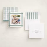 "Brushed Plaid" - Holiday Cards in Wintermint by Paula Pecevich - Assembled
