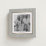 "Striped Frame" - Holiday Cards in Sage Green by Lucrecia Caporale - Folded Card