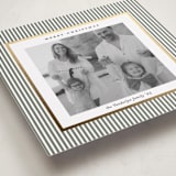 "Striped Frame" - Holiday Cards in Sage Green by Lucrecia Caporale - Detail