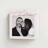 "A Simple Script" - Holiday Cards in Snow by Susan Zinader - Folded Card