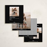 "The Keepsake Grid" - Holiday Cards in Snow by Lucrecia Caporale - Back of Card Options