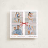 "Square Present" - Holiday Cards in Poinsettia by Brooke Chandler - Front