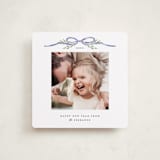 "Bow Topper" - Holiday Cards in French Blue by Susan Zinader - Front