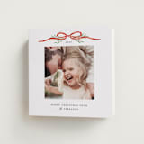 "Bow Topper" - Holiday Cards in Candied Apple by Susan Zinader - Folded Card