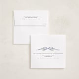 "Bow Topper" - Holiday Cards in French Blue by Susan Zinader - FREE Recipient Addressing
