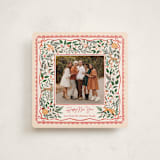 "Garden Folk" - Holiday Cards in Winter Rose by Elly - Front