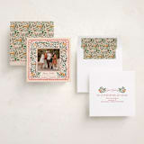 "Garden Folk" - Holiday Cards in Winter Rose by Elly - Assembled