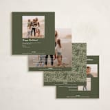 "Angels" - Holiday Cards in Olive by Elly - Back of Card Options