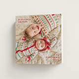 "Full Square" - Holiday Cards in Raspberry by Anna Black - Folded Card