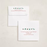 "Full Square" - Holiday Cards in Raspberry by Anna Black - FREE Recipient Addressing