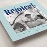 "Square Rejoice" - Holiday Cards in Winterberry by Blustery August - Detail