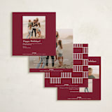 "The Peaceful Minimalist" - Holiday Cards in Snow by Playground Prints - Back of Card Options