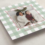 "Festive gingham plaid" - Holiday Cards in Holly Berry by Alston Foster - Detail